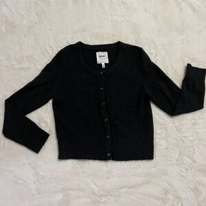 Aerie Black Button-Up Cardigan